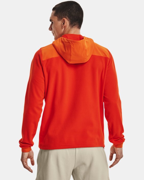 Men's UA RUSH™ Fleece Hoodie in Orange image number 1